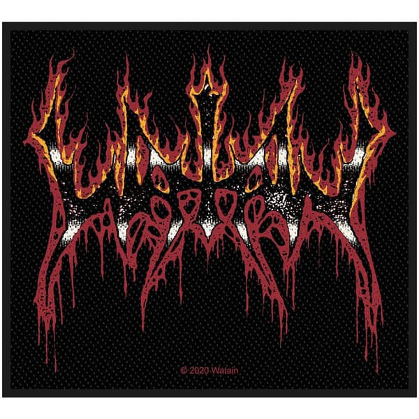 Watain Flame Logo Patch Black/Red One Size