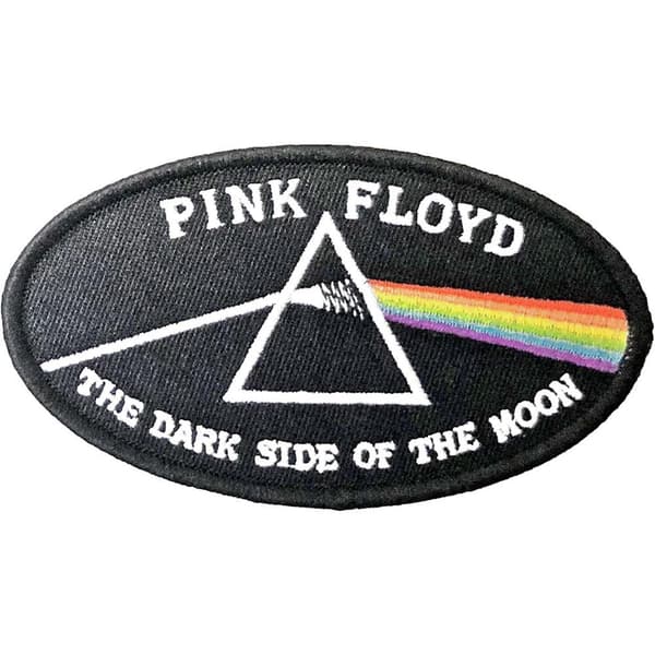Pink Floyd Dark Side Of The Moon Oval Iron On Patch