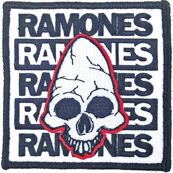 Ramones Pinhead Standard Iron On Patch White/Black/Red One Size