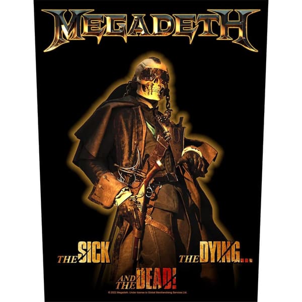 Megadeth The Sick, The Dying And The Dead Patch Black/Gold One Size