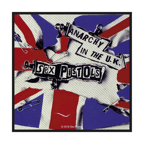 Sex Pistols Anarchy In The UK Patch White/Blue/Red One Size