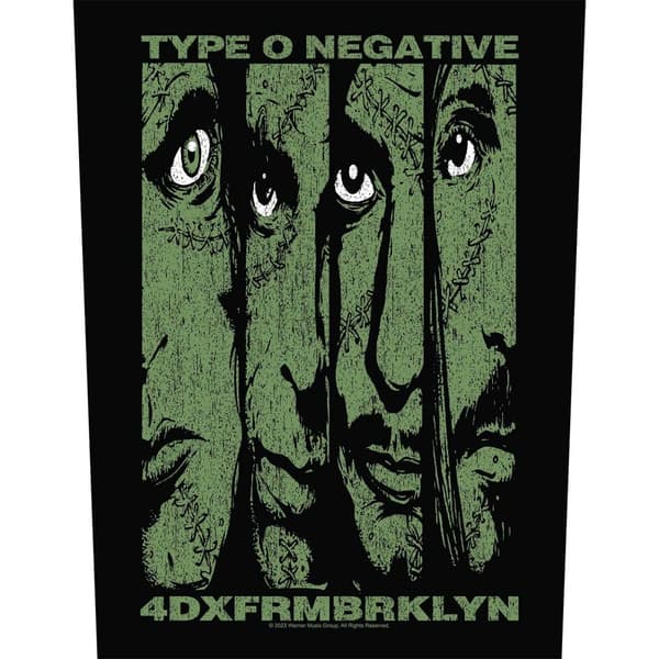 Type O Negative 4DXFRMBRKLYN Patch Black/Green One Size