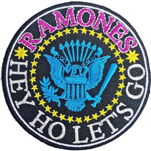 Ramones Hey Ho Let´s Go V2 Iron On Patch Multicoloured One Size