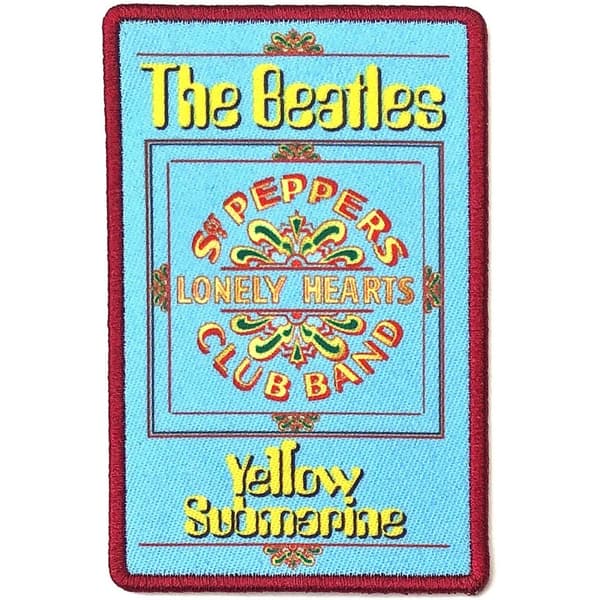 The Beatles Yellow Submarine Lonely Hearts Patch Sky Blue One Size