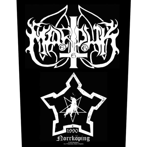 Marduk Norrkoping Sew-On Patch Black/White One Size