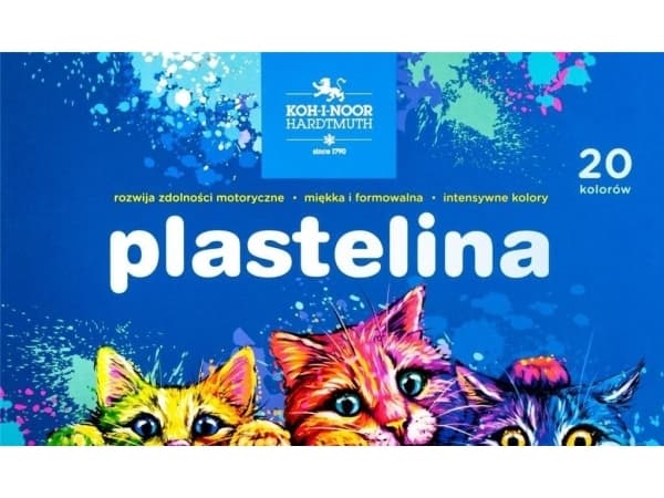 Plasticine 1315S2 20 farger Katter