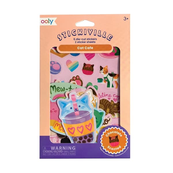 Duftende klistremerker Stickiville Katter 12 stk Ooly