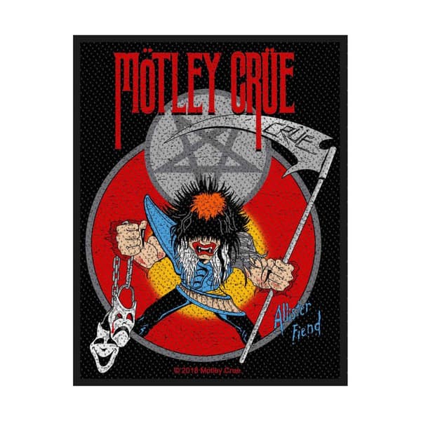 Motley Crue Allister Fiend Patch Black/Multicoloured One Size