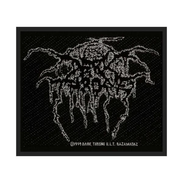 Darkthrone Lurex Woven Logo Patch Black/Grey One Size