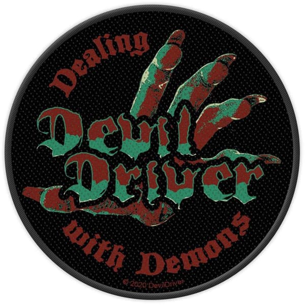 DevilDriver Dealing With Demons Standard Patch Black/Red/Green One Size