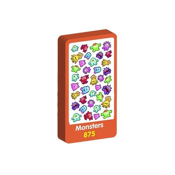 Purple Peach Wobbly Eye Ice Animals Sticker Multicoloured One Size
