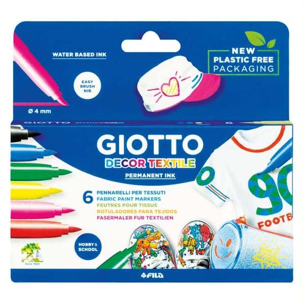 Textile Pens 6 pcs Giotto
