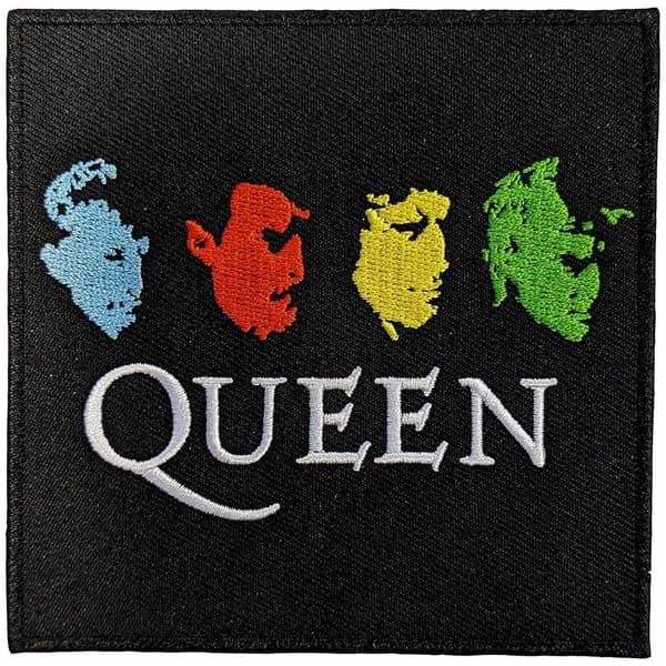 Queen Hot Space Tour ´82 Woven Iron On Patch Multicoloured One Size