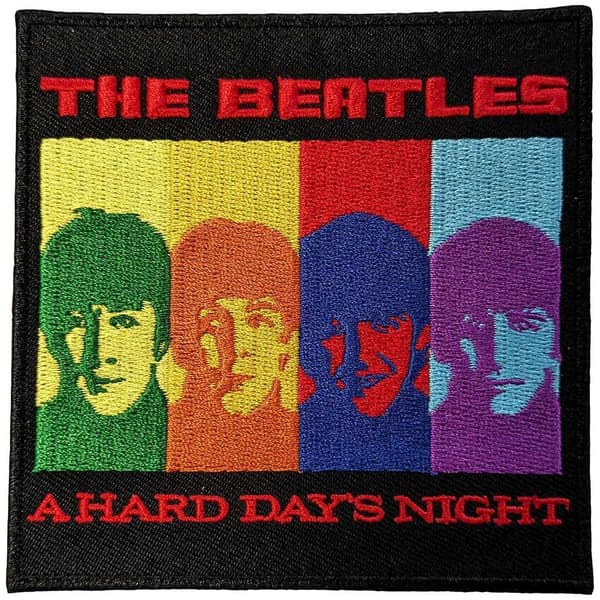 The Beatles A Hard Day´s Night Woven Face Iron On Patch Multicoloured One Size