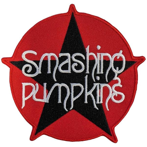 The Smashing Pumpkins Vävd stjärnlogotyp som stryks på