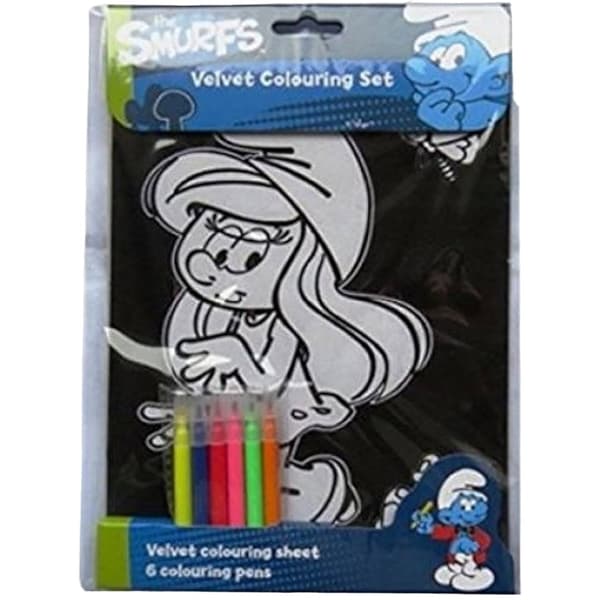 The Smurfs Färgläggningsset i sammet Multicoloured One Size