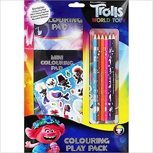 Trolls World Tour Characters Colouring Set Multicoloured One Size