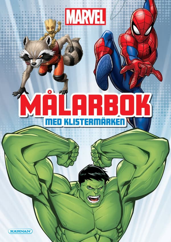 Målarbok Marvel Mix med klistermärken Kärnan