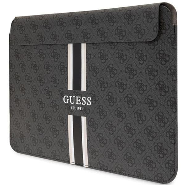 Guess Datafodral 16" Sleeve Printed Stripes - Svart