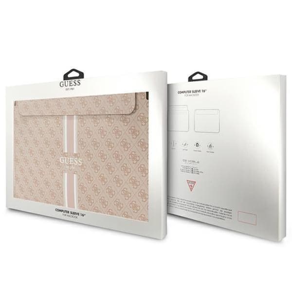Guess Datafodral 16" Sleeve Printed Stripes - Rosa