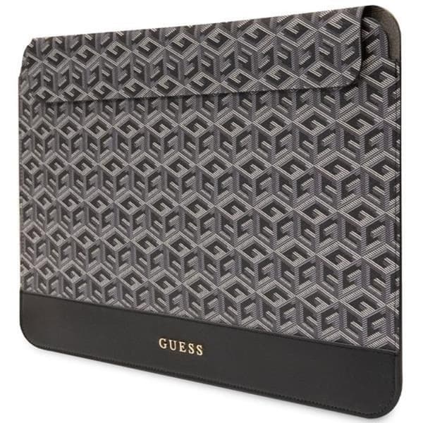 Guess Datafodral 14" Sleeve GCube Stripes - Svart