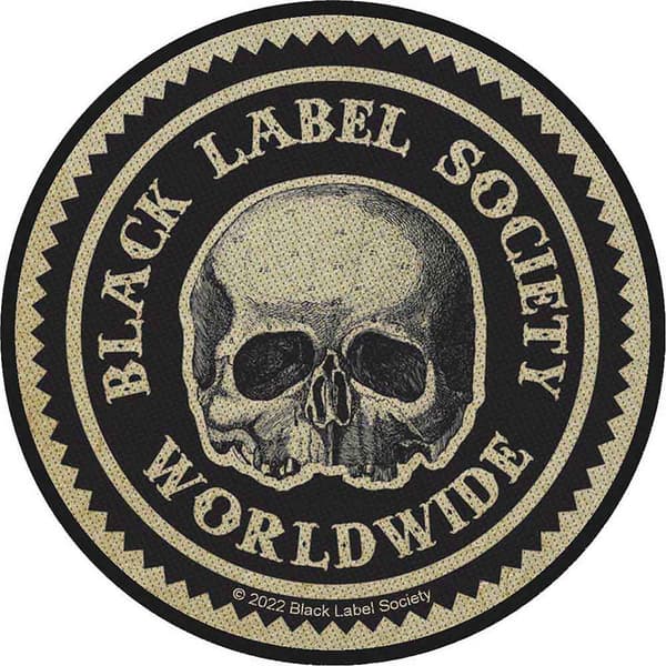 Black Label Society Worldwide Woven Standard Patch Black/Beige One Size