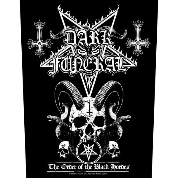 Dark Funeral Order Of The Black Hordes Patch Black/White One Size