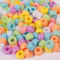 Miniatyrbild 1 av 2: Plastpärlor Pastell Med Stora Hål Kongo 1000-pack Playbox