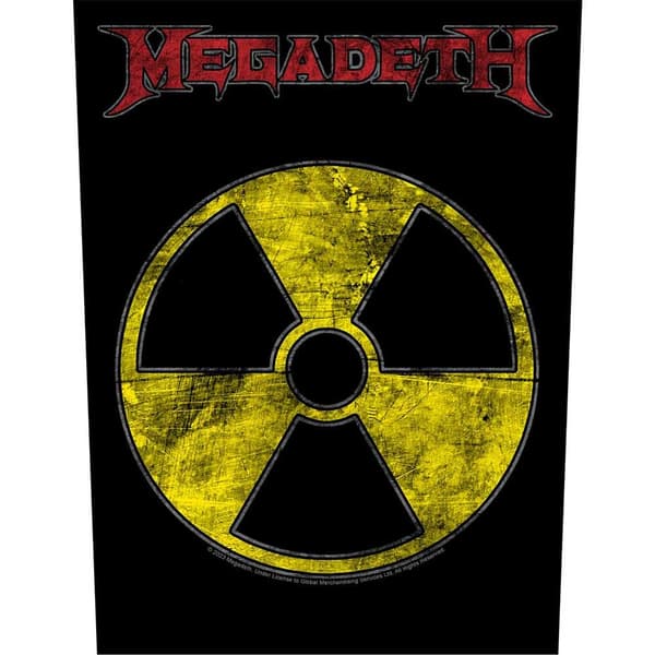 Megadeth Radioactive Patch Black/Red/Yellow One Size