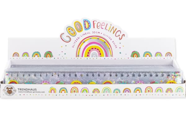 Glitterlinjal Good Feelings 16 cm 1-pack Trendhaus