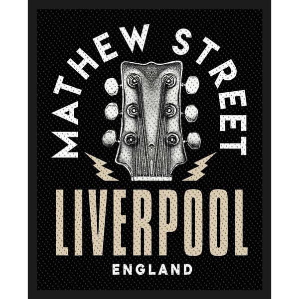 Rock Off Mathew St Guitar Patch Black/White One Size
