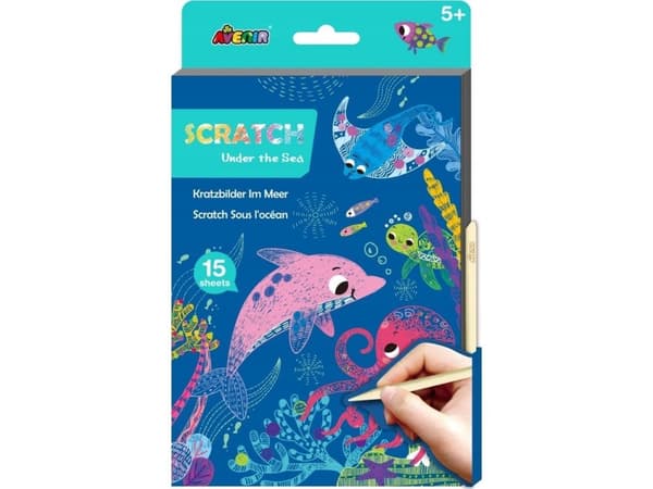 Scratch paper A5 - Under the surface of the sea