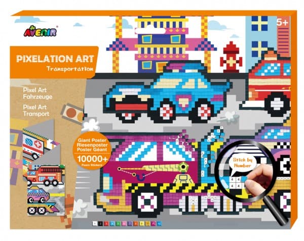 AVENIR-sett “Pixel Art: Vehicles”