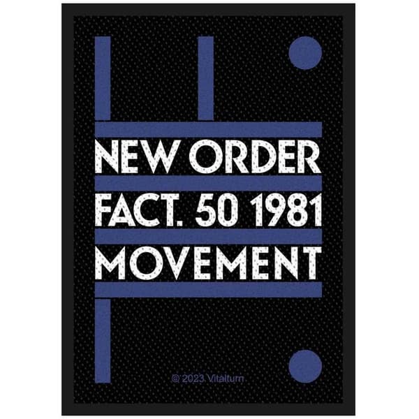 New Order Fact 50 Woven Standard Patch Black/White/Purple One Size