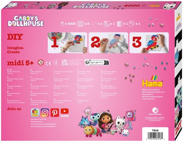 Hama Midi Presentset Gabbys Dollhouse 4000 st