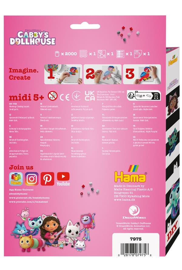 Hama Midi Hanging Box Gabbys Dollhouse 2000 pcs.