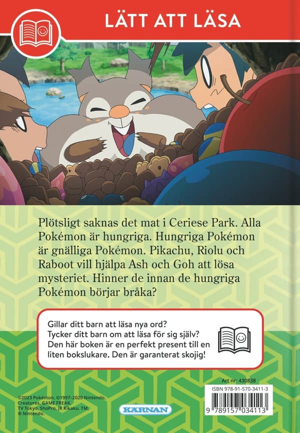 Pokemon Lätt att läsa Mysteriet med den försvunna maten