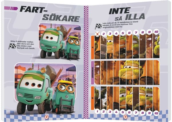 Disney Bilar på väg Pysselbok