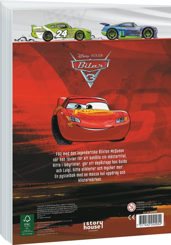 Disney Bilar 3 Pysselbok