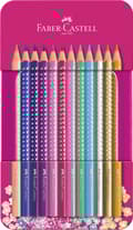 Miniatyrbillede 4 af 6: Färgpennor Sparkle i Metalletui 12-p FSC Faber-Castell