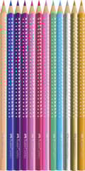 Miniatyrbillede 5 af 6: Färgpennor Sparkle i Metalletui 12-p FSC Faber-Castell