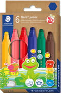 Miniatyrbilde 1 av 2: Tusjpenn Jumbo fra 2 år 6-pakning Noris Junior Staedtler