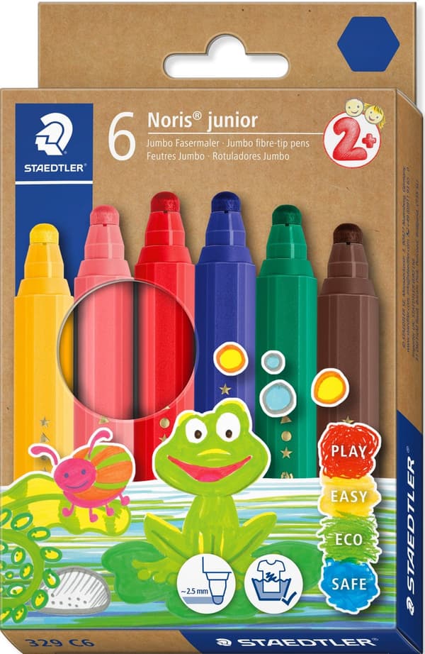 Tuschpenna Jumbo från 2 år 6-pack Noris Junior Staedtler