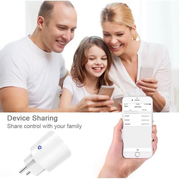 Smart Home Plug WiFi 16A - Vit