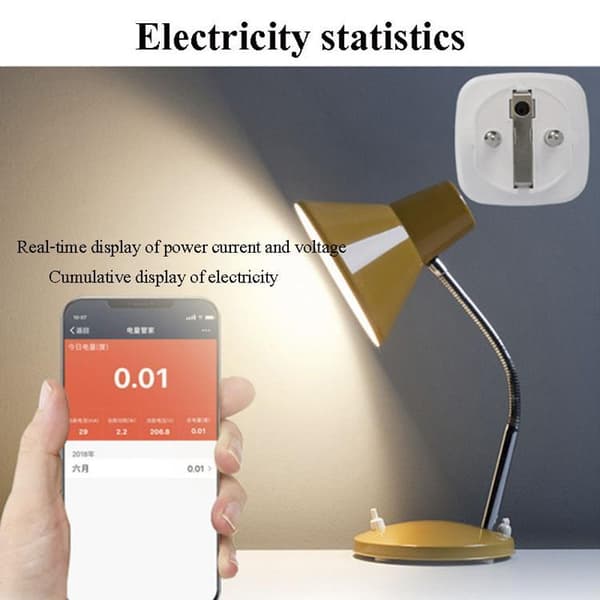 Smart Home Plug WiFi 20A EU - Vit