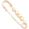 Miniatyrbillede 1 af 4: INF Guld linningsnåle (5 pakke) - Justerbare jeanknapper star shape