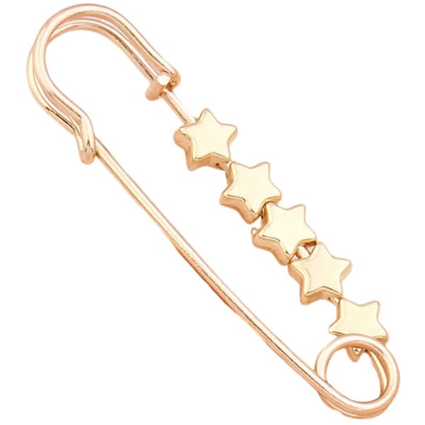 INF Gull midjepinner (5 pakke) - Justerbare jeansknapper star shape