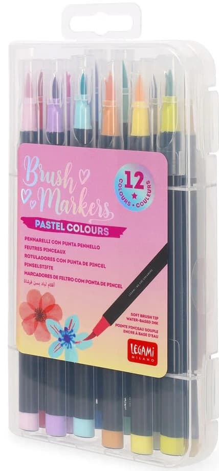 Brush Markers Pastellfärger 12-pack Legami