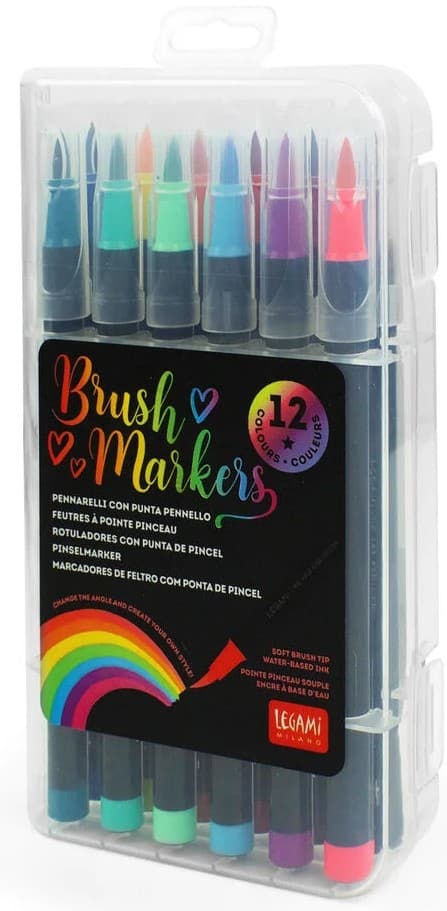 Brush Markers Standard Färger 12-pack Legami