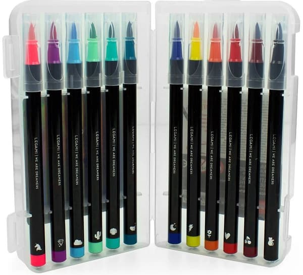 Brush Markers Standard Färger 12-pack Legami
